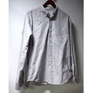 J.Crew Slim Fit Oxford Button Down Shirt Gray Size XL
